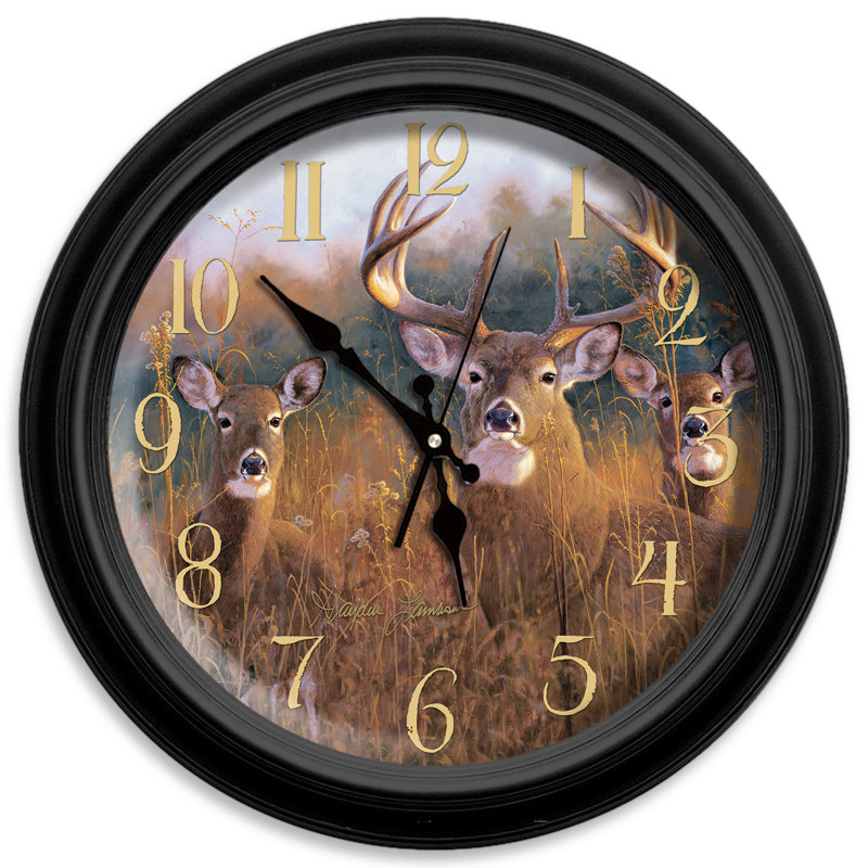 ReflectiveArt Classic Wildlife 16" Wall Clock & Reviews